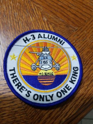 Rare H - 3 Sea King Alumni Us Navy Usmc Sikorsky Helicopter 3.  5 Inch Patch