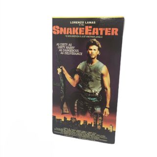 Snake Eater VHS Tape (1989) Rare HTF Lorenzo Lamas - Fast 2