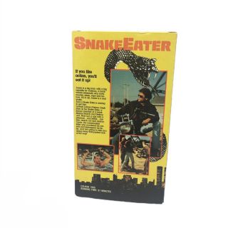 Snake Eater VHS Tape (1989) Rare HTF Lorenzo Lamas - Fast 3