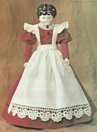 12 " Antique China Head Parian Lady Doll@1850 