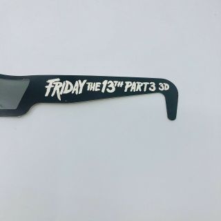 VTG Rare Friday the 13th Part 3 3D Glasses 1982 Theatrical Release Freddy 3