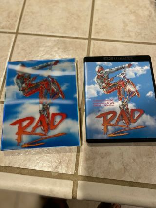 Rad [4k Uhd / Blu - Ray] Vinegar Syndrome (limited Edition,  Rare,  Oop) Like.