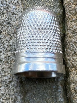Vintage Sterling Silver Thimble - Henry Griffith & Sons Ltd - Chester - 1893