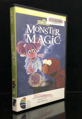 Sesame Street Monster Magic Dvd Elmo Bert & Ernie Sara Bareilles Rare 2,  Hours