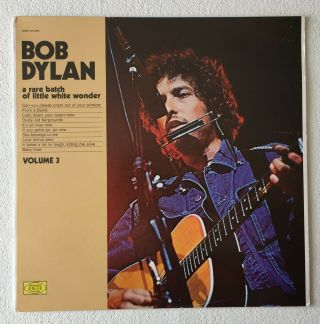 Bob Dylan A Rare Batch Of Little White Wonder Volume 3 1975 Italian Vinyl Lp