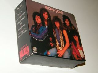 Bon Jovi Very Rare Uk Limited Edition Collectors Cd Box Set First 4 Albums 1989