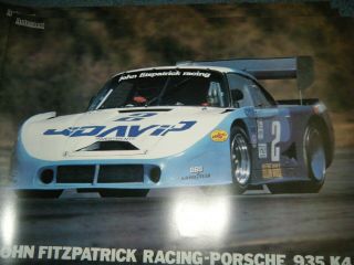 Porsche 935 K4 Poster John Fitzpatrick Rare