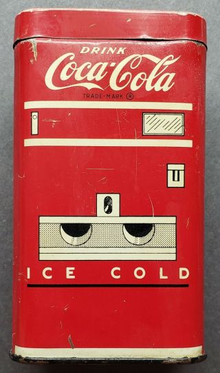 Rare Vintage Tin Drink Coca - Cola / Have A Coke Vending Machine Bank
