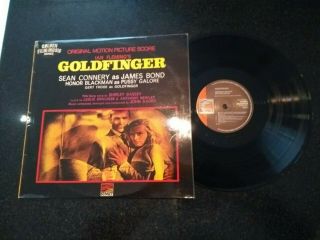 James Bond 007 " Goldfinger " Rare Soundtrack Lp John Barry Ex