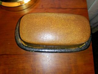 Rare 1/4 Lb Covered Butter Dish Canyon By Mccoy & Nelson,  7.  5 " Mesa Line 7013