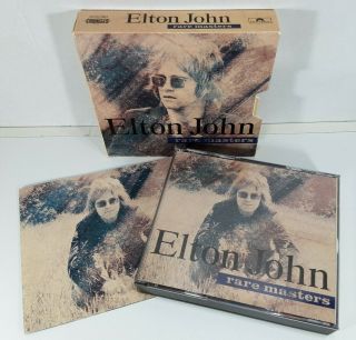 Elton John " Rare Masters " 2 - Cd Set W/ Booklet - 37 Hit Songs Polydor 1992