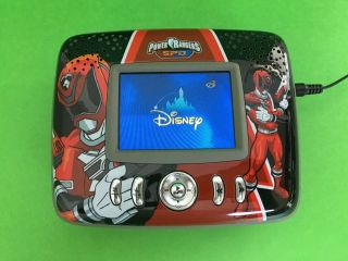 Rare Disney Power Rangers SPO Portable DVD Player W/New Batteries,  Power Cord 3