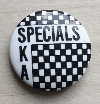 Rare Vintage 80s The Specials Aka Pinback Button Pin Ska 2 Tone Badge Terry Hall