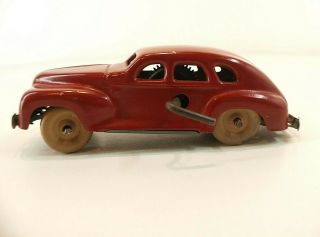 Lucky Toys Car Occupied Japan Moteur Clé Tôle Tin Toy 12 Cm Rare Années 1945