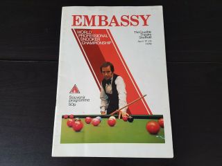 1978 Snooker World Championships Program - Very Rare