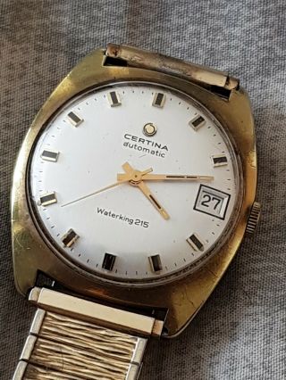 Rare Vintage Certina Automatic Waterking 215 Please Read