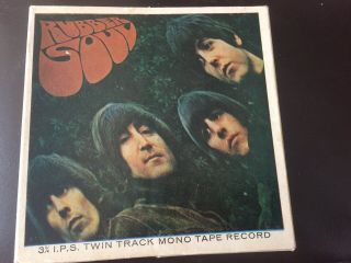 The Beatles : Rubber Soul.  Very Rare Uk Reel To Reel Twin Track Mono Ta - Pmc 1267