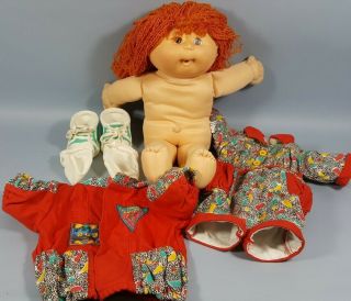Cabbage Patch Kids Designer Doll Transitional? Long Red Hair Clothing