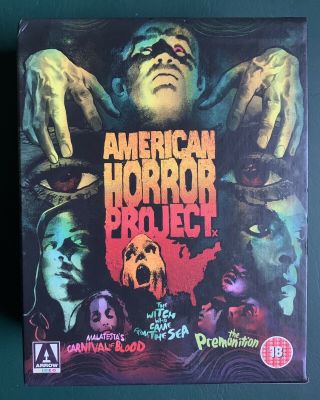 American Horror Project: Volume 1 (blu - Ray,  Dvd 6 - Disc Set) Arrow Video Rare Oop