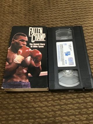 Fallen Champ The Untold Story Of Mike Tyson (vhs,  1993) Boxing Very Rare