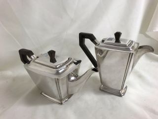 Classic Art Deco Sheffield Silver Plated Tea And Coffee Pots