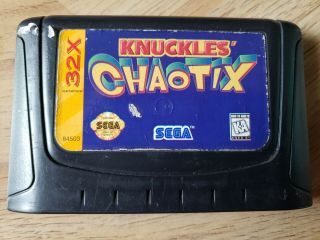 Knuckles Chaotix (sega 32x,  1995).  Authentic.  Rare.  Sega.