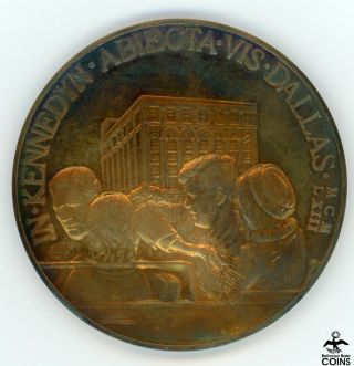 1963 German Issued Silver John F.  Kennedy Lee Harvey Oswald Medal Rare