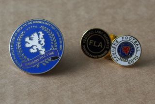 2 Glasgow Rangers Football Club Pin Badge 