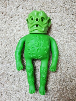 Rare HTF Vintage 1981 OOZE - IT Green Alien Monster Slime Toy Hong Kong 2