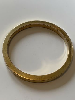 Antique Victorian Gold Gilt Solid Slave Bangle Bracelet C1890 31g Heavy Jewel