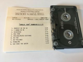 Sex Pistols Rare Promo Advance Cassette Tape Live Jubilee Tour (not Cd)