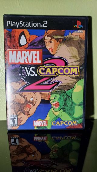 Marvel Vs.  Capcom 2 Ps2 Complete And Art Work Rare