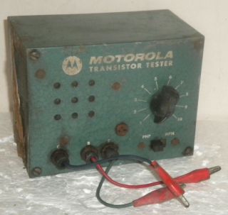 Motorola Transistor Tester Vintage Antique