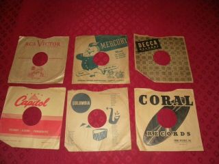 Vintage Record Sleeves - - 125 78 Rpm - - Sleeves - - 40 