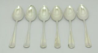 Fine Elegant Viners Of Sheffield Set 6 Solid Sterling Silver Teaspoons Hm 1938