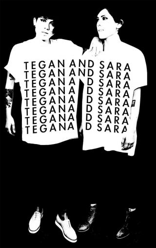 Tegan And Sara T Shirt From Killers Tour - Unisex Small.  Rare