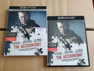 The Accountant: W/rare Oop Slipcover (4k Ultra Hd & Blu - Ray) No Code