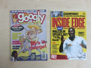 Rare Cricket Magazines,  The Googly And Inside Edge.  First Issues.