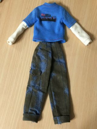 Barbie Doll My Scene Ken Ellis Remix Top T - Shirt Pants Outfit Clothes Rare
