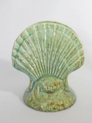 Stunning Antique Art Deco Pates Australian Pottery Shell Vase 983a Clam