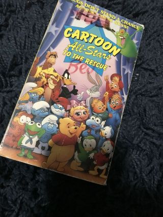 Cartoon All Stars To The Rescue Saturday Morning Garfield Vhs 80s 90s Movie Rare