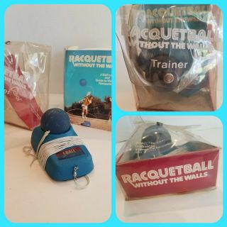 Rare Vtg Jokari Racquetball " Without The Walls " W/orig Case J Ball Trainer 1979