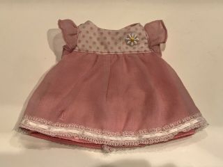 Vintage Terri Lee Dolls Pink Dress For 10” Doll (a5)