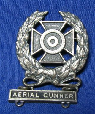 Wwii Sterling Army Air Forces Aerial Gunner Expert Badge Rare
