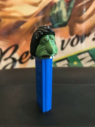 Vintage Mr.  Ugly Dark Green Face Pez Dispenser No Feet - Rare