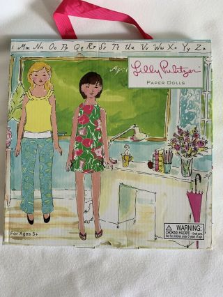 Lilly Pulitzer Paper Dolls Clothes Accessories School Scene -