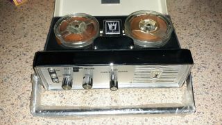 Rare Vintage Juliette Solid State Blue 5 - Band Transistor Tape Recorder
