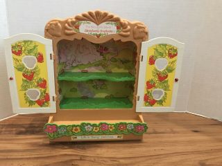 Rare Vintage Strawberry Shortcake Berry Patch Carry Case For Miniatures Display