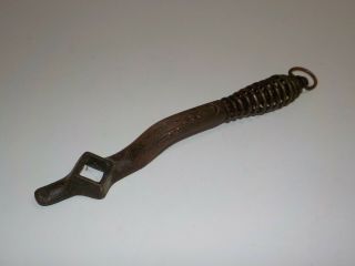 Vintage,  Cast Iron Handle W/ Cool Coil,  Wood/coal,  Stove Lid Lifter Arcade - 10 "