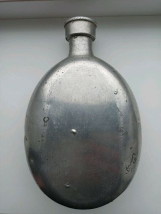 German water bottle aluminum of World War II 1941.  Marking.  Very RARE TOP 1 3